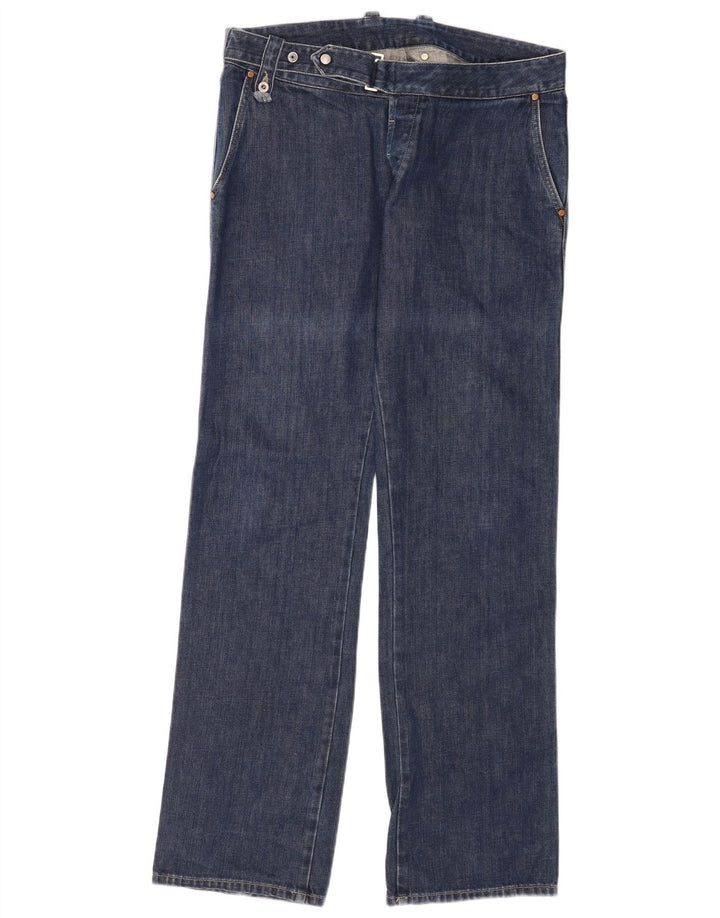 Diesel Straight Jeans til mænd W34 L35 Marineblå Bomuld