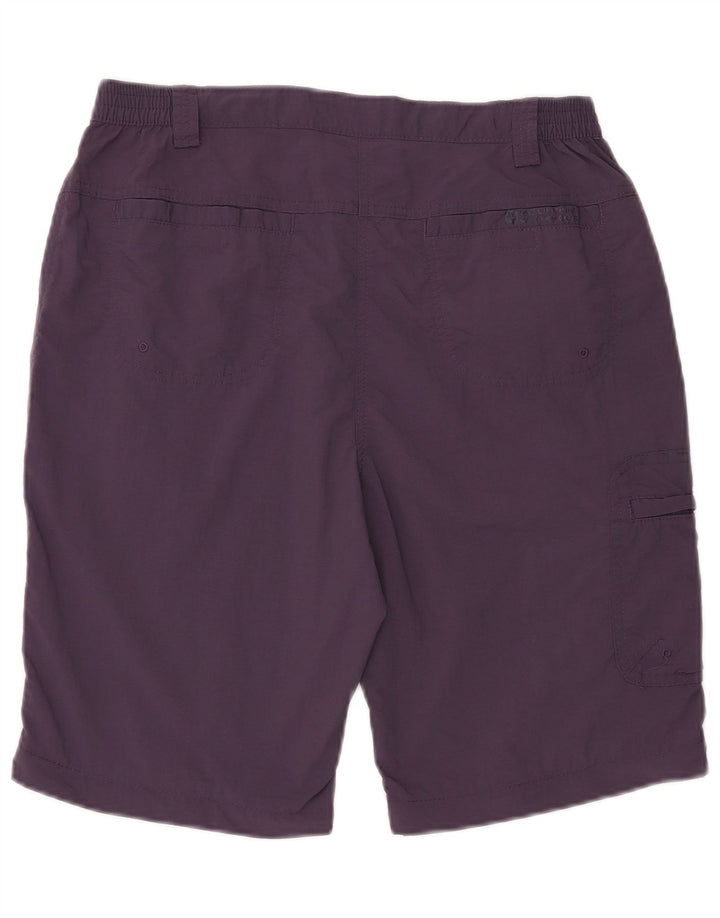 Mountain Warehouse Dame Cargo Shorts UK 12 Medium W32 Lilla