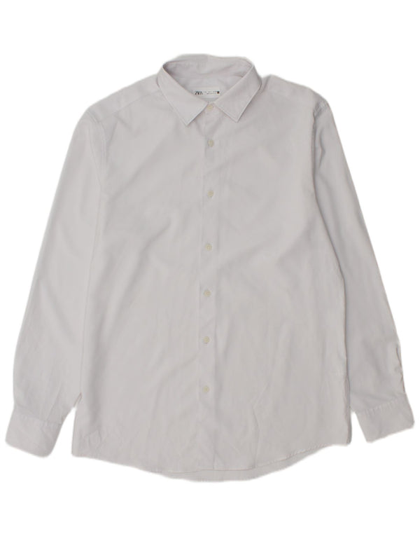 Zara Herreskjorte Stor Hvid Polyester