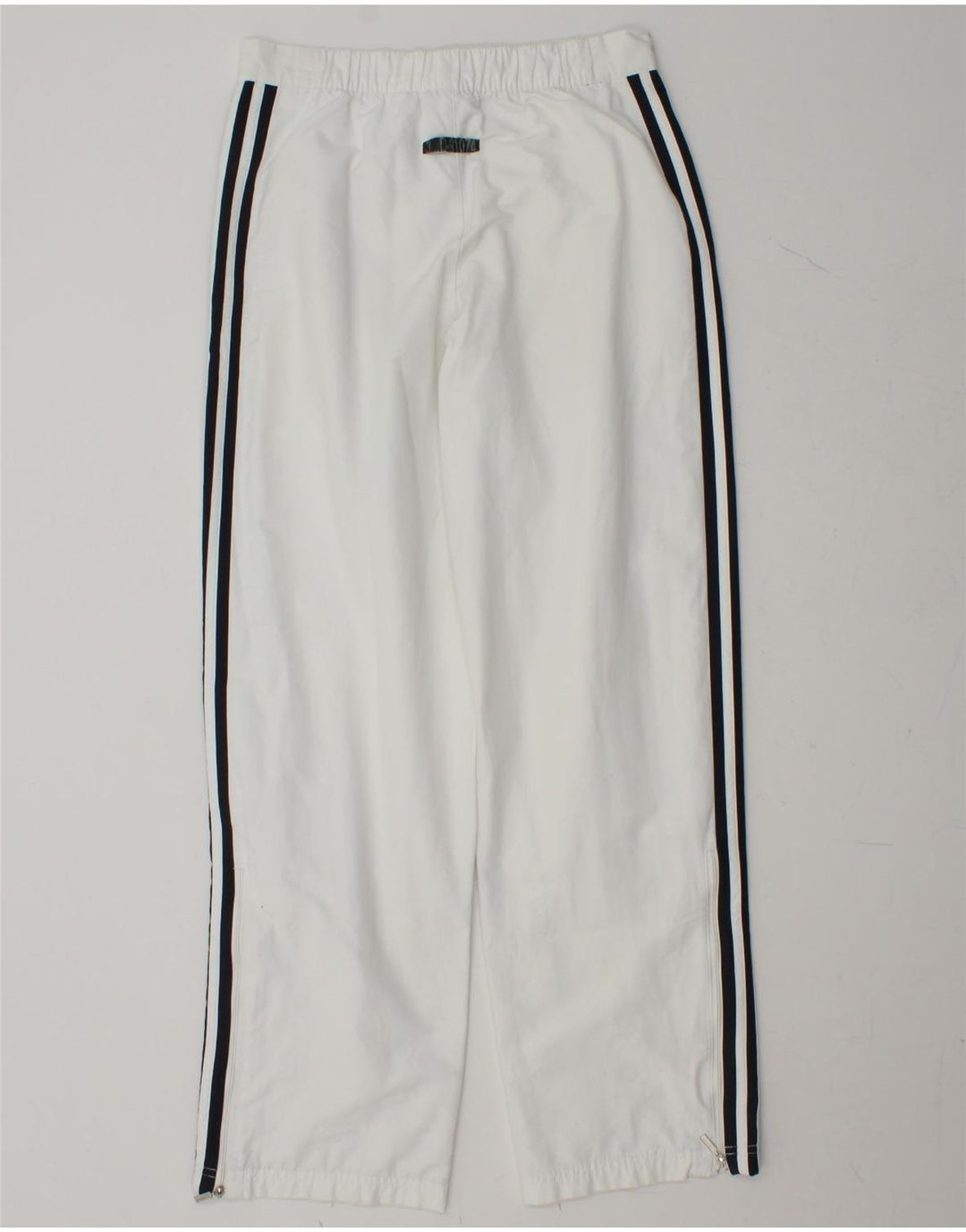 ADIDAS Girls Tracksuit Trousers 13-14 Years  White Vintage Adidas and Second-Hand Adidas from Messina Hembry 