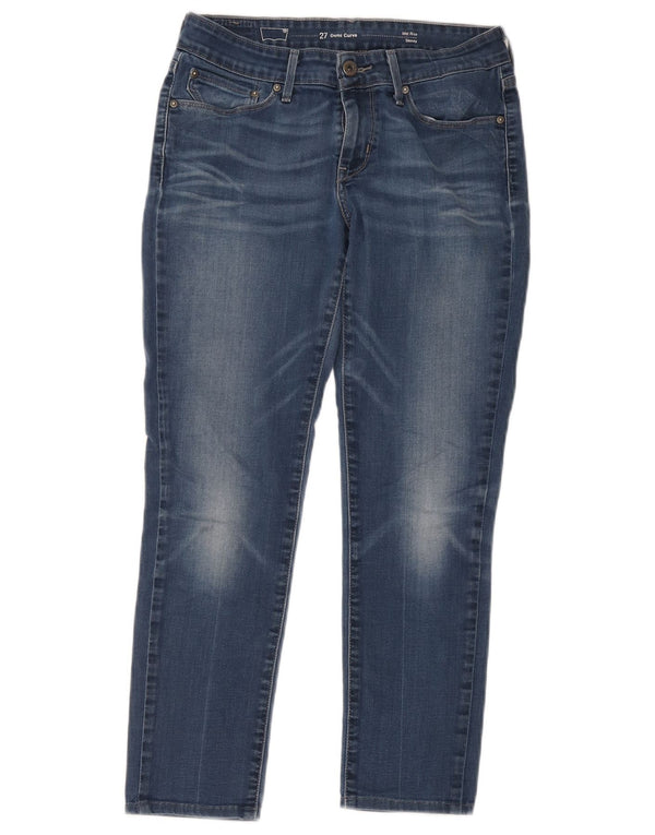 Levi's Dame Demi Curve Crop Skinny Jeans W27 L25 Blå Bomuld