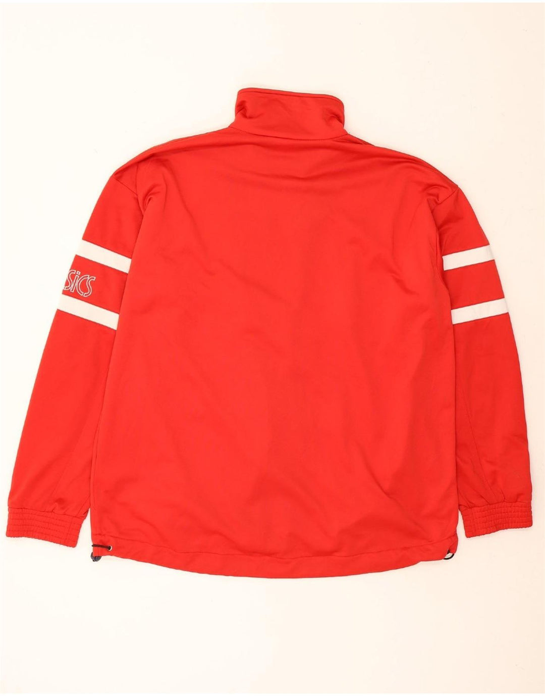 ASICS Mens Tracksuit Top Jacket XL Red Vintage Asics and Second-Hand Asics from Messina Hembry 