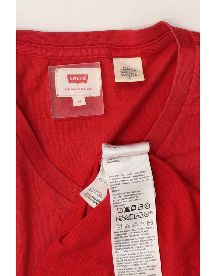 Levi's Herre T-shirt Top Medium Rød Bomuld