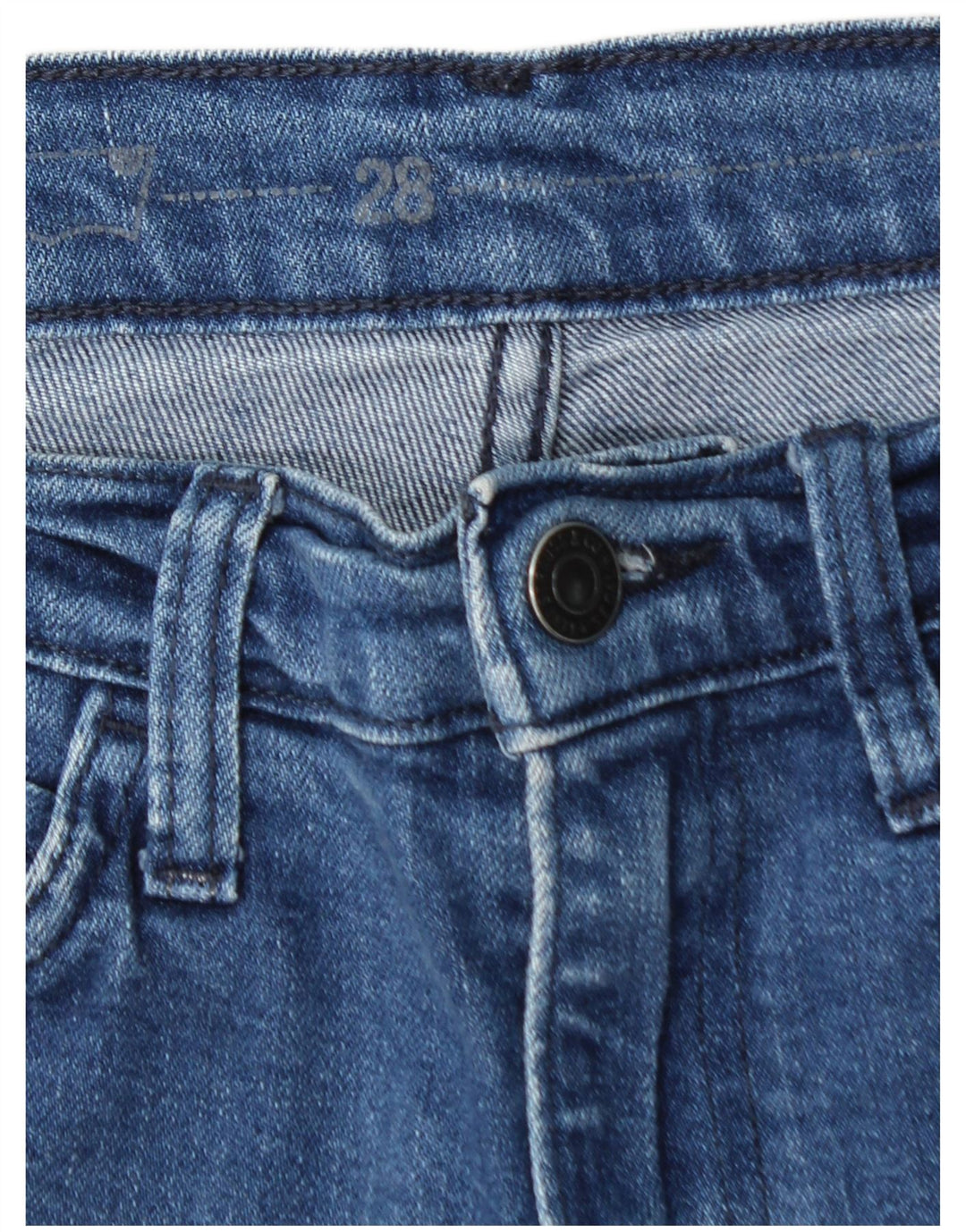 LEVI'S Womens Straight Jeans W28 L28 Blue Cotton