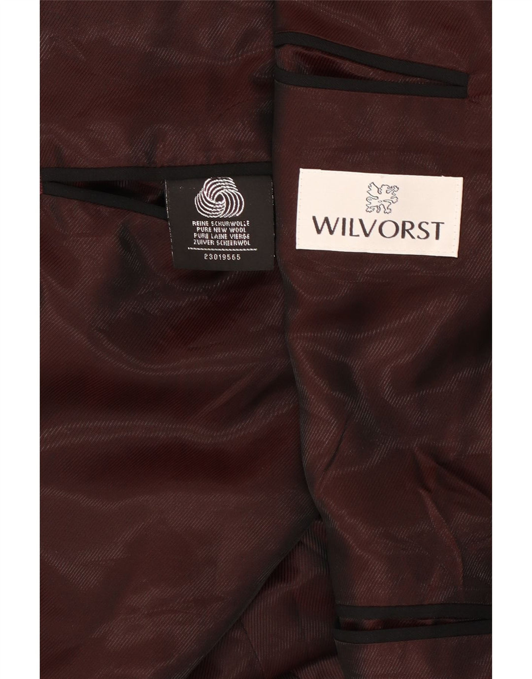 Wilvorst Herre Double Breasted Blazer Jacket UK 40 Large Black Wool