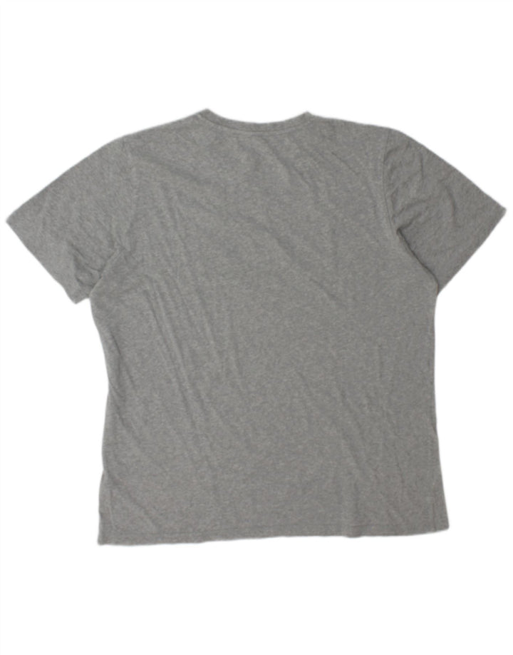 Adidas Herre Grafisk T-Shirt Top Stor Grå Bomuld