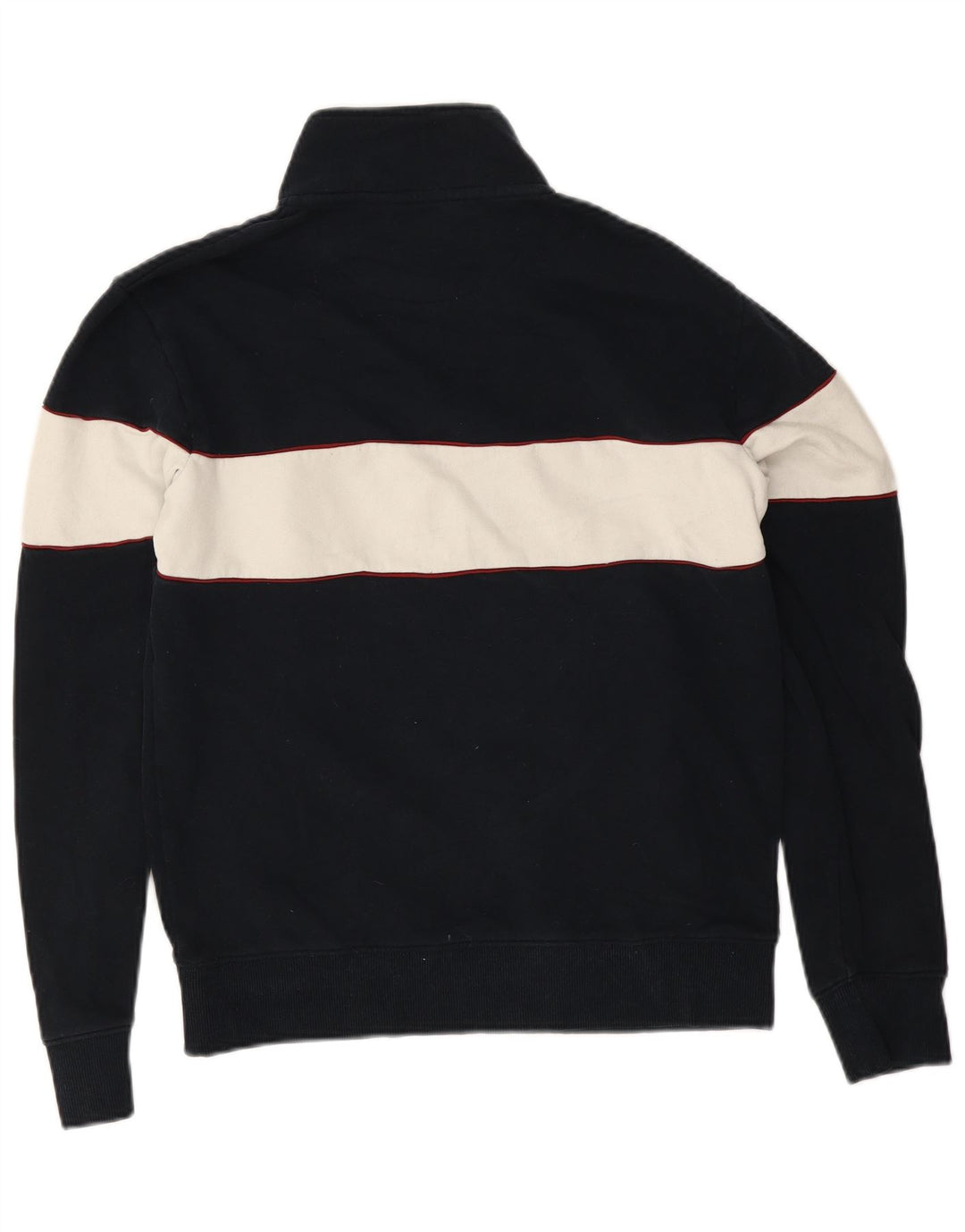 Marks & Spencer Sweatshirt med lynlås til mænd, lille marineblå farveblok