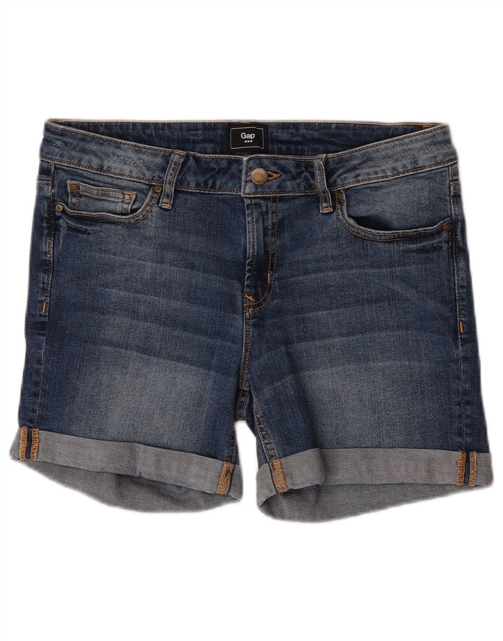 Gap Dame denim Shorts UK 12 Medium W32 Blå Bomuld