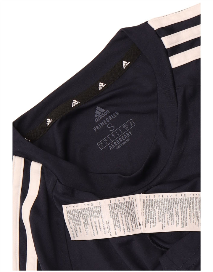 Adidas Aeroready T-shirt top til mænd, lille marineblå polyester