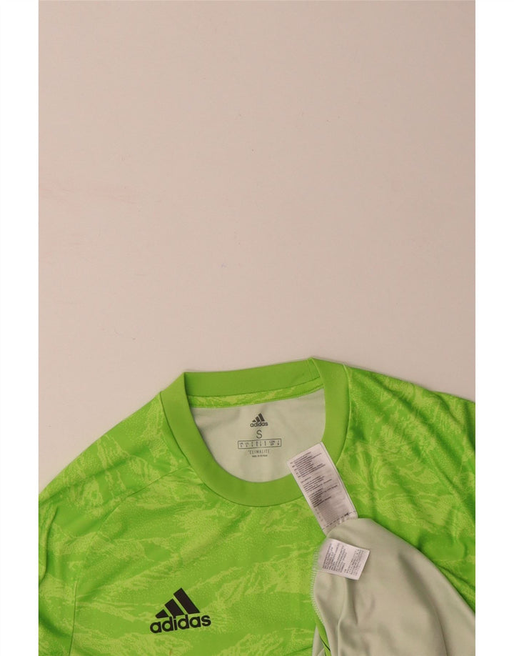 ADIDAS Mens Climalite Top Long Sleeve Small Green Camouflage Polyester
