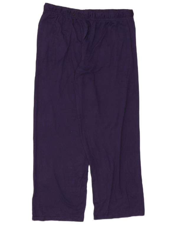 Dkny Womens Træningsdragt Bukser UK 12 Medium Navy Blue Polyester