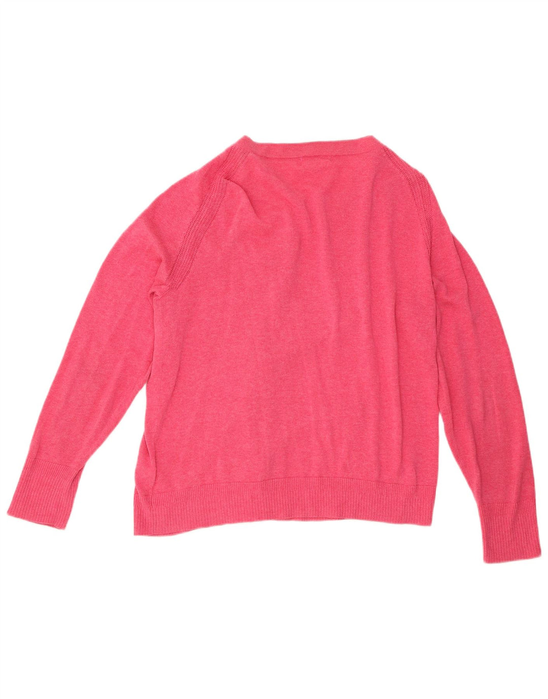 White Stuff Dame Cardigan Sweater UK 16 Large Pink Bomuld