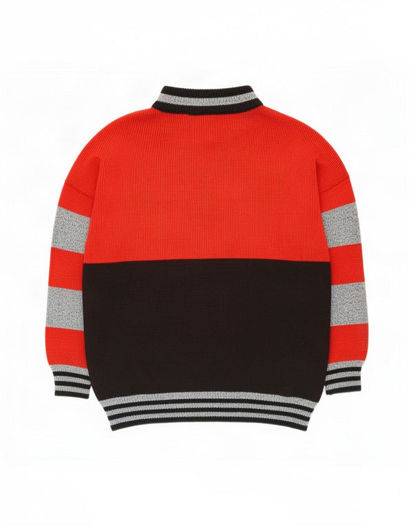 Yessica Womens By C&A grafisk sweater med rund hals str. 44/46 Large Rød
