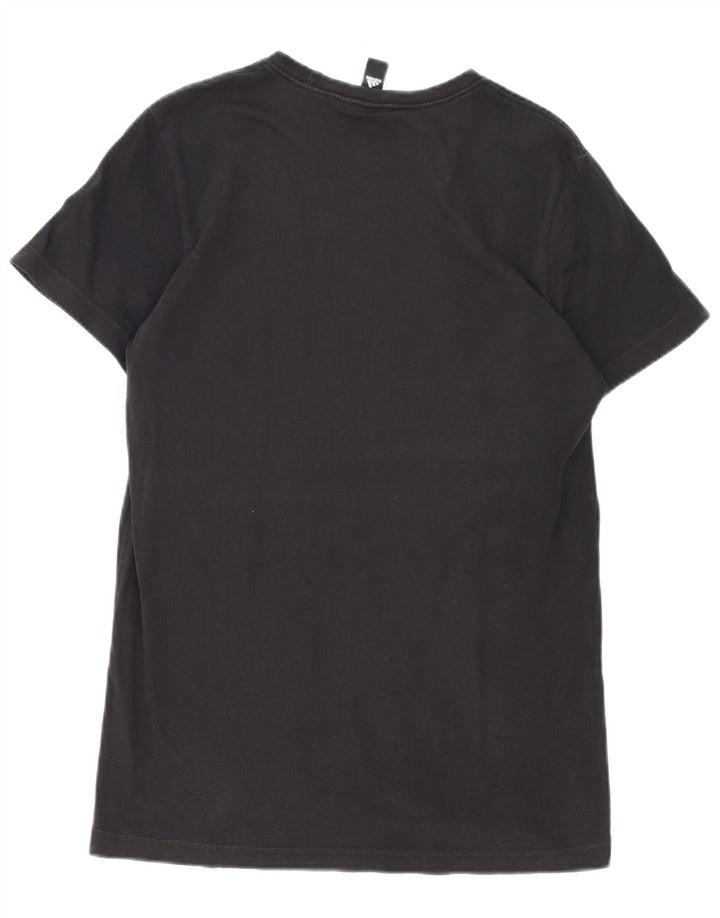 Adidas Herre grafisk T-shirt Top Medium Sort Bomuld