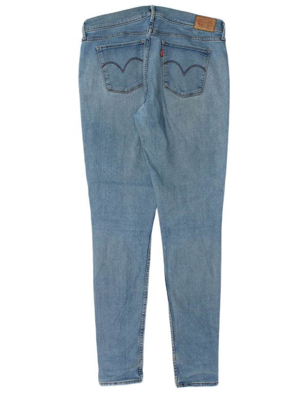 LEVI'S Dame 710 Super Skinny Jeans W32 L34 Blå Bomuld