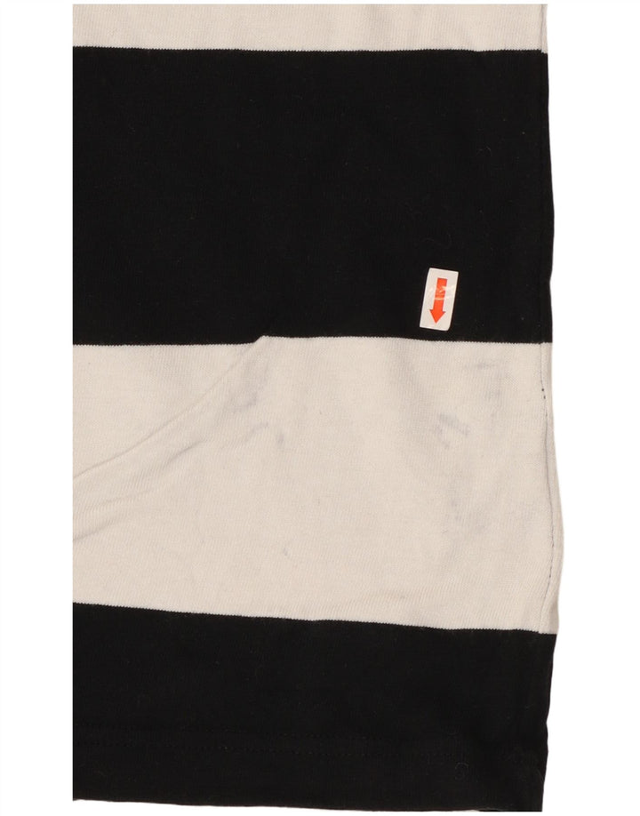 CALVIN KLEIN JEANS Herre T-Shirt Top Lille Sort Stribet