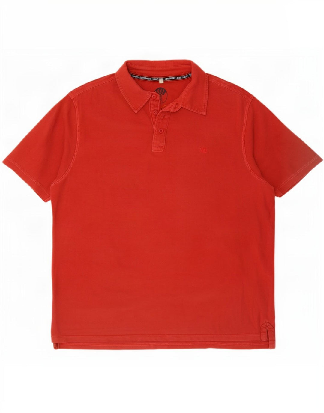 Timberland Rugby Polo Shirt til mænd Stor rød bomuld
