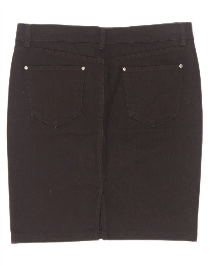Zara Dame Denim Nederdel Large W30 Sort