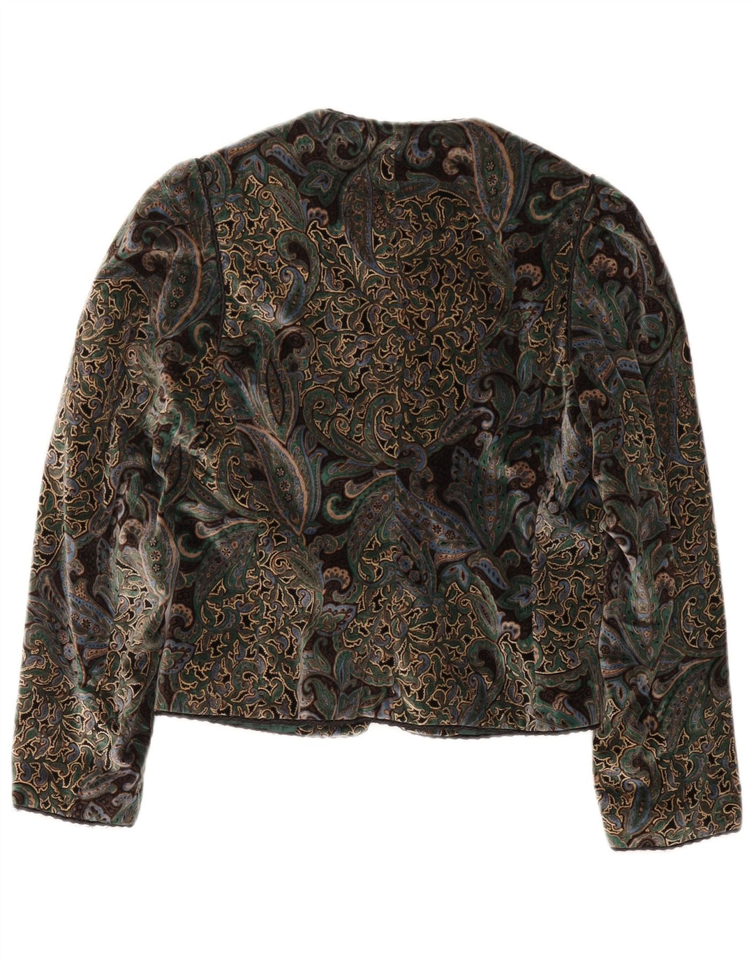 Vintage dame 5-knaps blazerjakke EU 40 Medium Flerfarvet Paisley