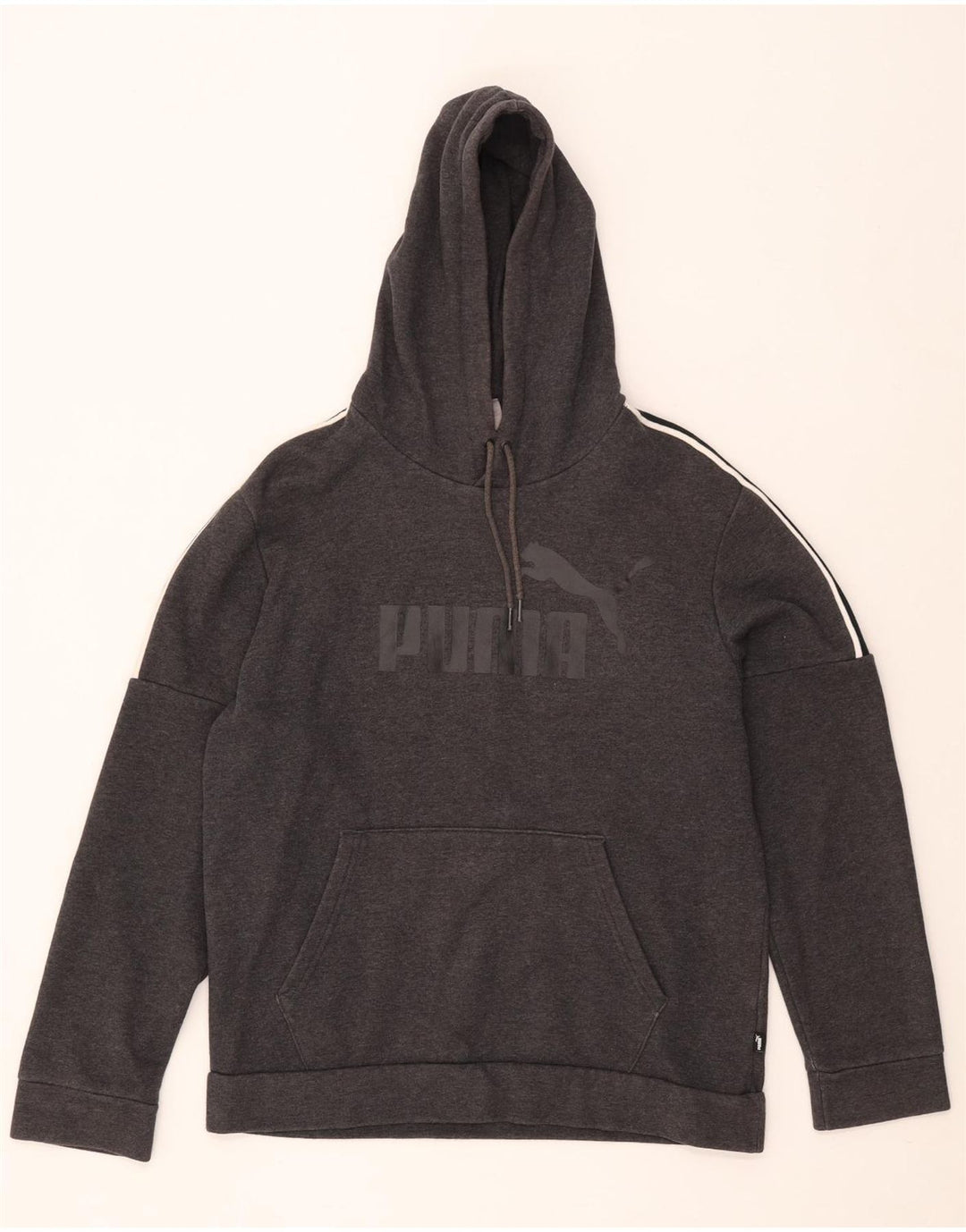 Puma Herre grafisk hættetrøje Jumper Medium Grey Colourblock Bomuld