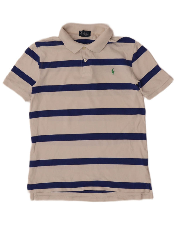 Polo Ralph Lauren drenge kortærmet skjorte 14-15 år stor hvid stribet