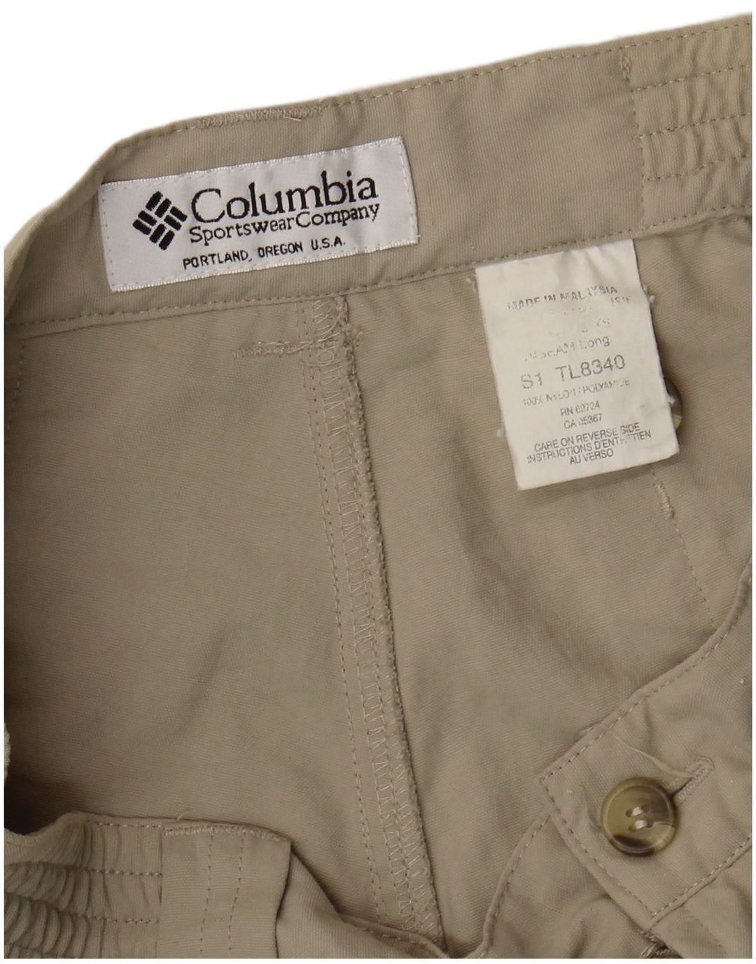 Columbia Cargo Shorts til kvinder W28 Medium Beige Nylon