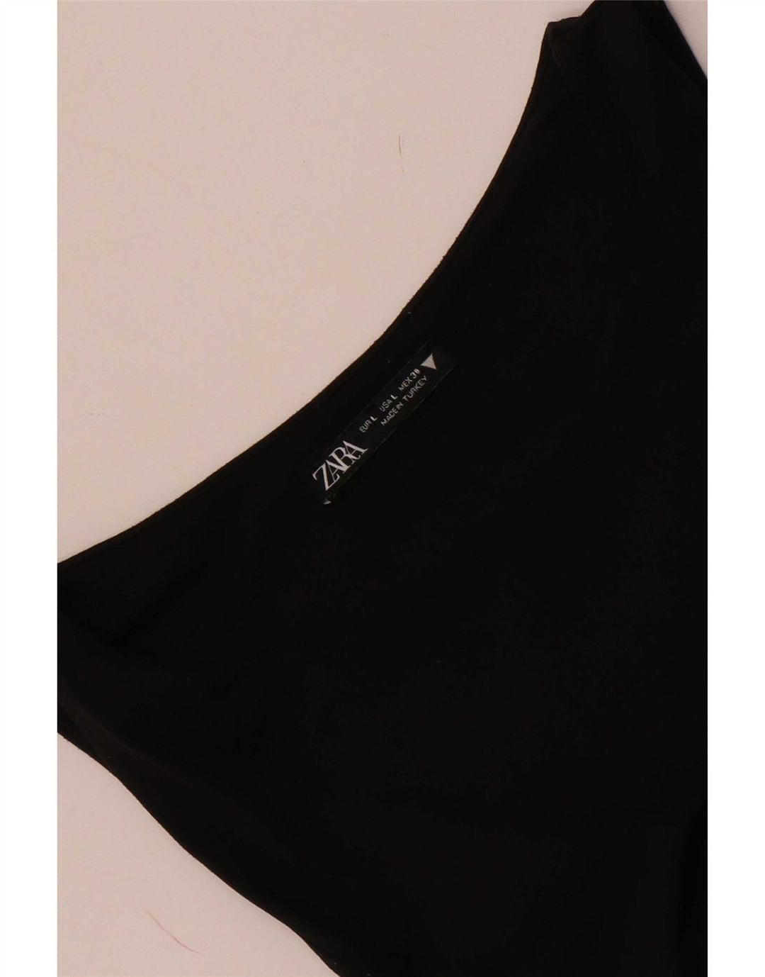Zara Womens Sleeveless Bodysuit UK 14 Large Black