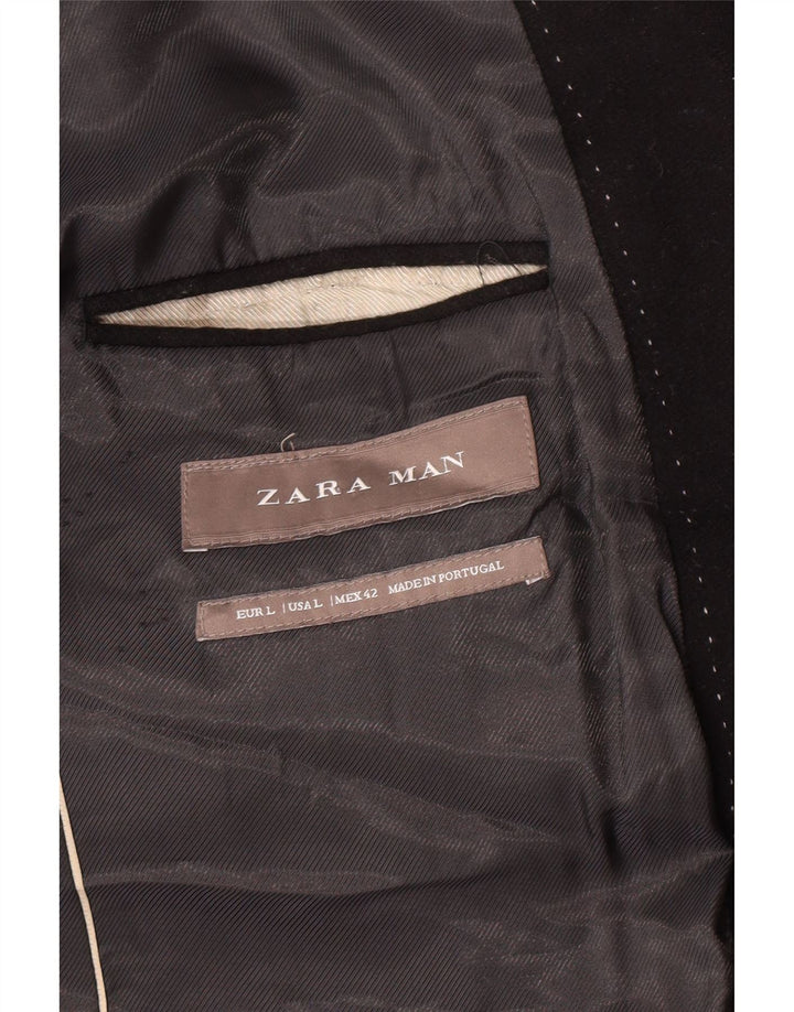 Zara Herre Overfrakke UK 40 Large Black
