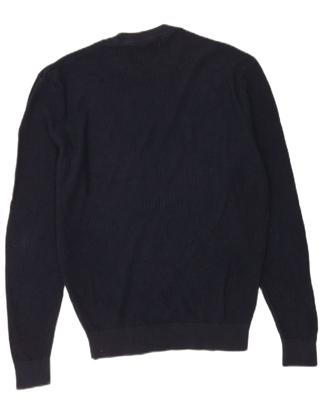 Zara Herre sweater med rund hals, lille marineblå bomuld