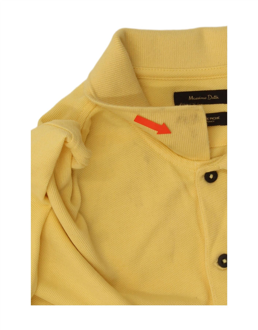 Massimo Dutti herre poloshirt Medium gul bomuld