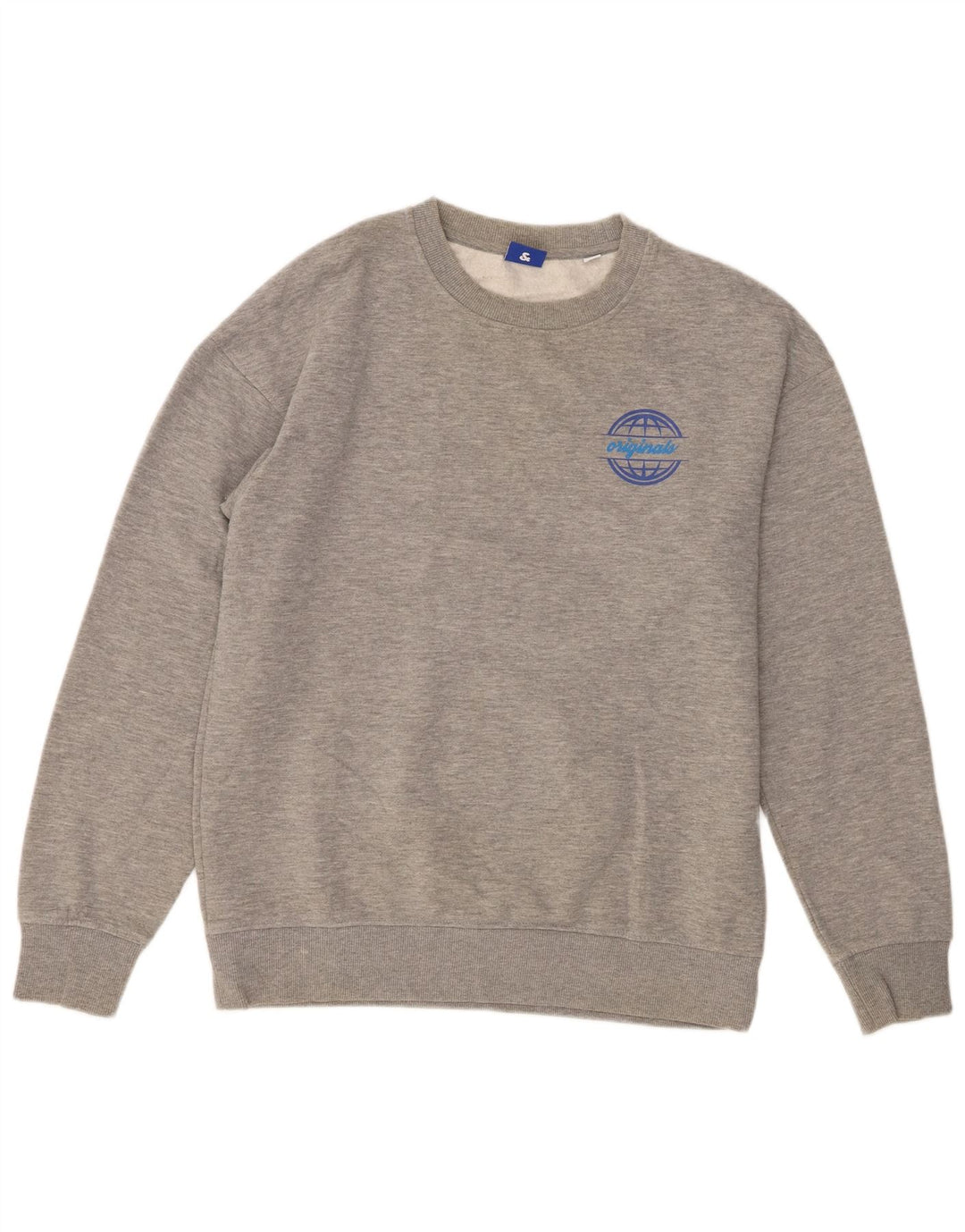 Jack & Jones Sweatshirt til mænd, stor grå polyester