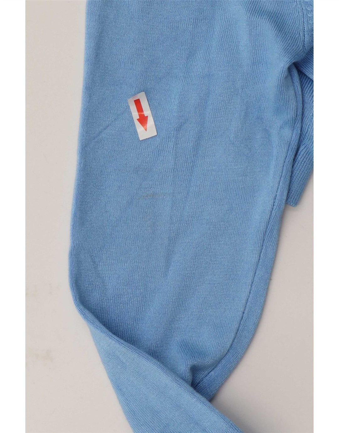 Zara Dame Rullehals Sweater UK 12 Medium Blue Viscose