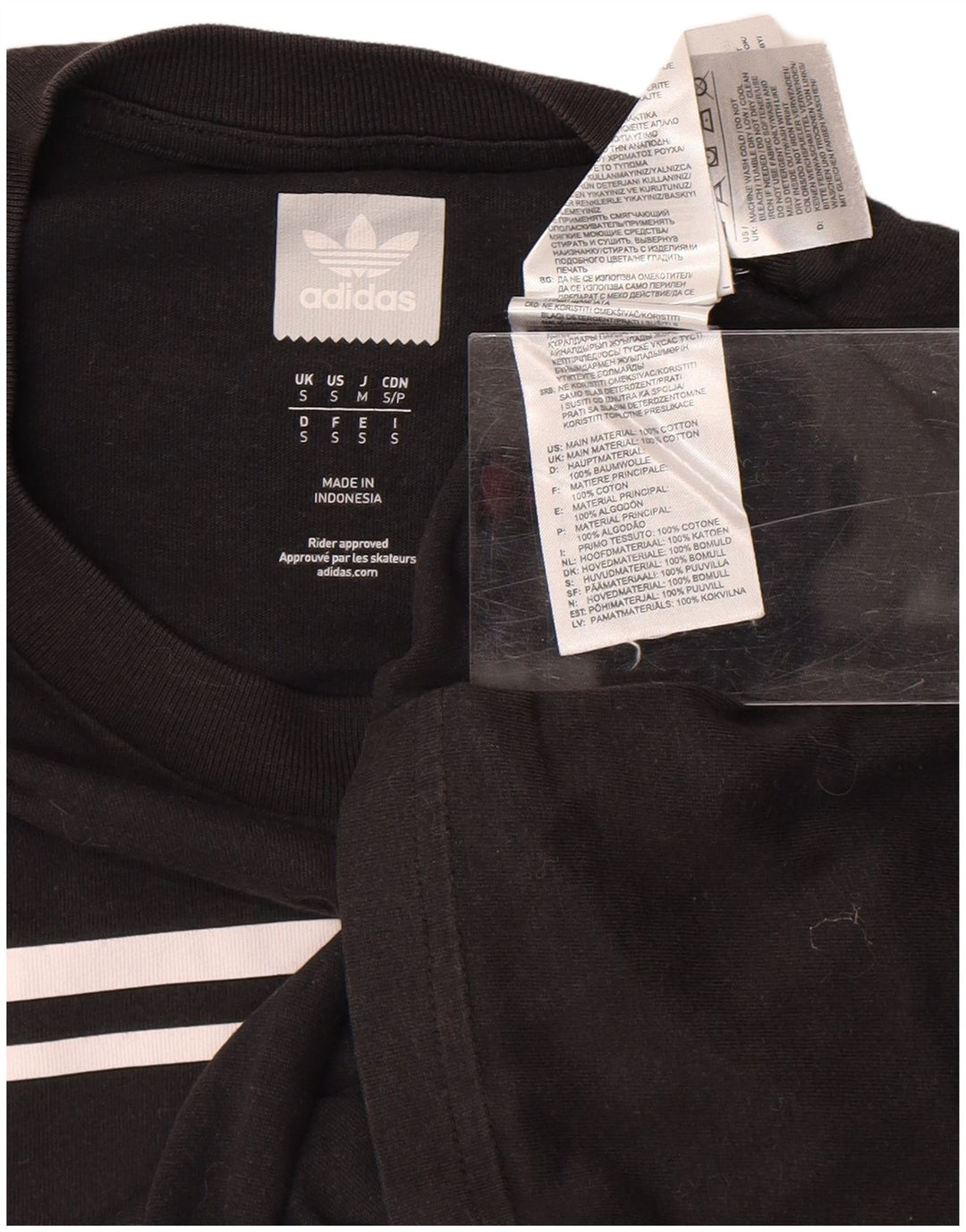 ADIDAS Grafisk T-shirt top til mænd, lille sort bomuld