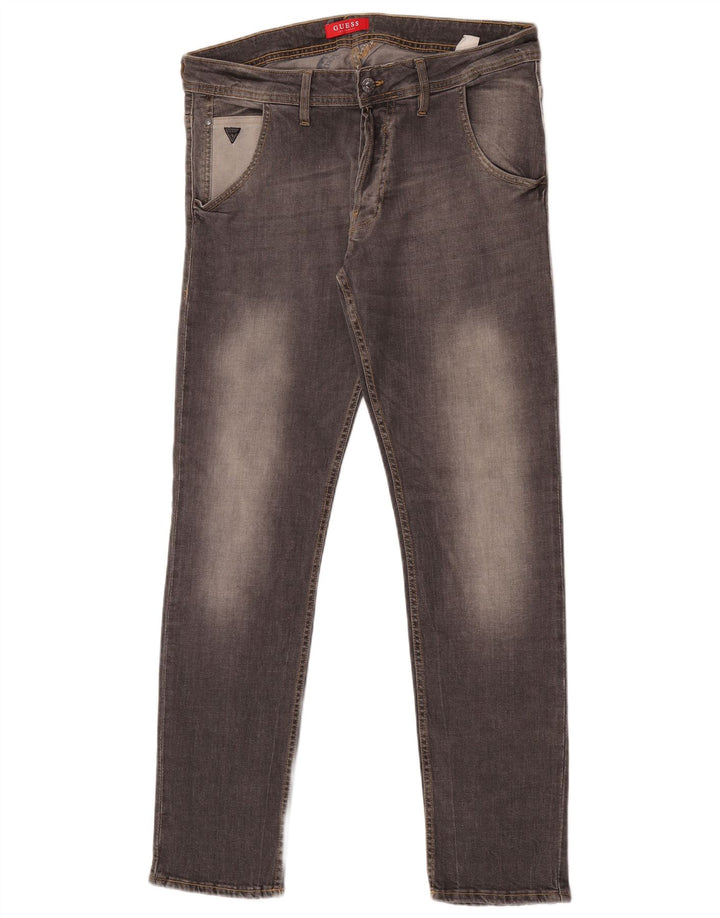 Guess Slim Jeans til mænd W33 L32 Grå bomuld