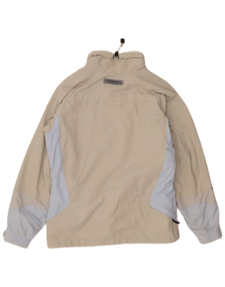 Columbia Herre Windbreaker Jacket UK 36 Small Beige Colourblock Polyamid