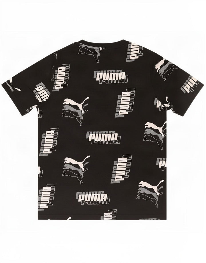 Puma Herre Grafisk T-Shirt Top Lille Sort