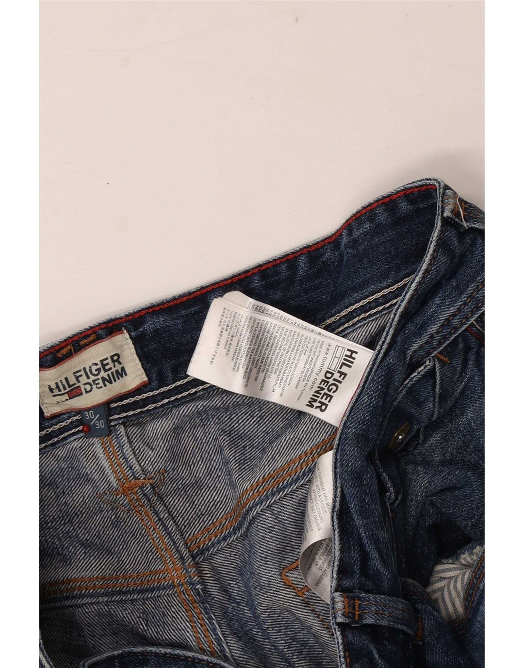 Tommy Hilfiger Herre Bootcut Jeans W30 L30 Blå Bomuld
