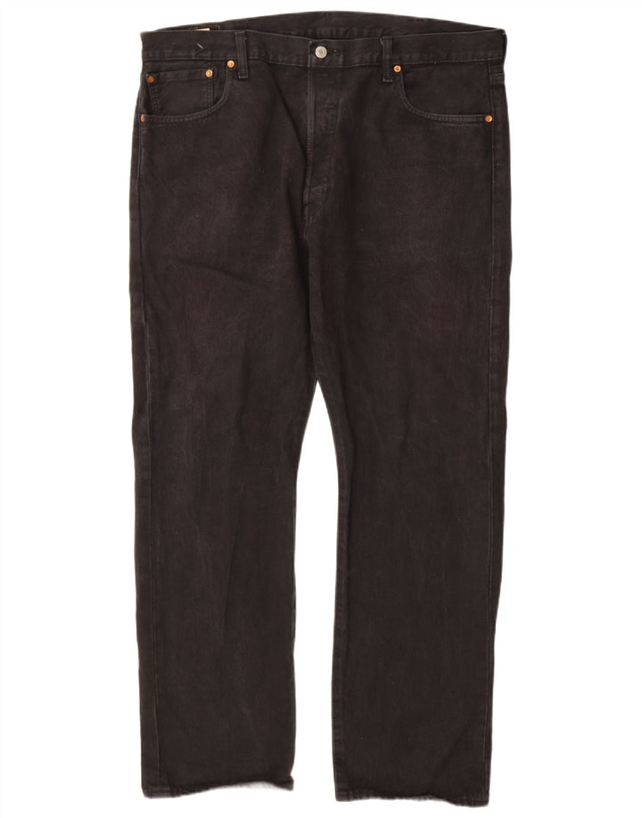 Levi's Herre 501 lige jeans W40 L32 sort bomuld