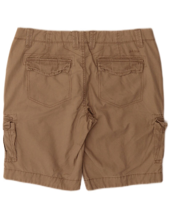 Fat Face Dame Cargo Shorts UK 12 Medium W32 Beige Bomuld