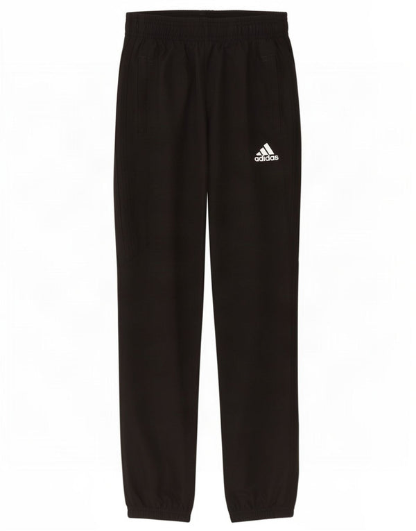Adidas Boys Climalite træningsdragt bukser 9-10 år sort polyester