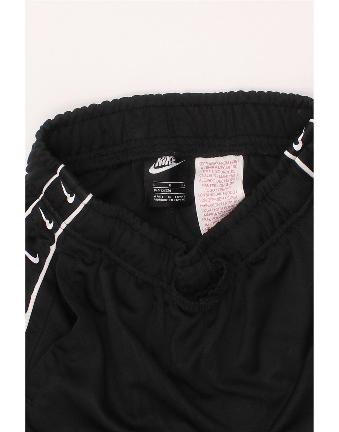 NIKE drenge grafiske sportsshorts 12-13 år store sorte polyester