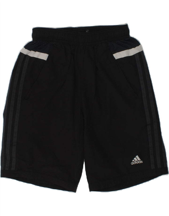 ADIDAS Boys Climacool Sport Shorts 11-12 Years Black Polyester | Vintage Adidas | Thrift | Second-Hand Adidas | Used Clothing | Messina Hembry 
