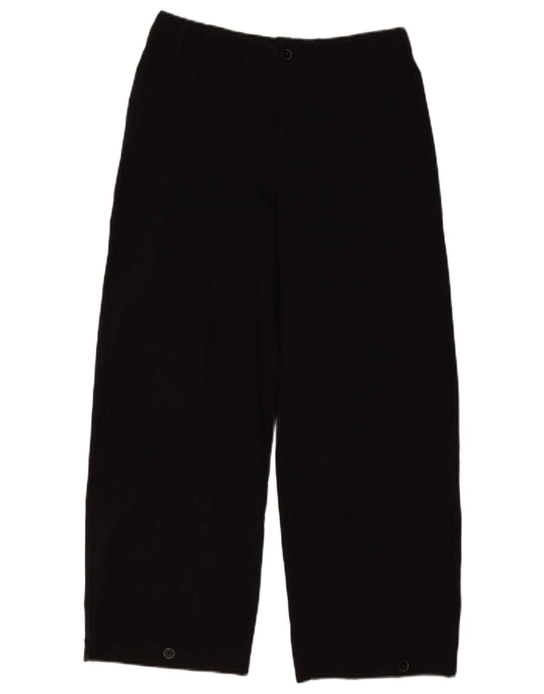 ZARA Chinobukser med brede ben til kvinder Small W26 L26 Sort