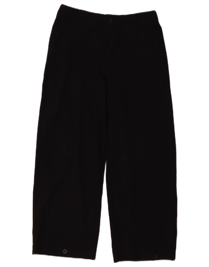 ZARA Chinobukser med brede ben til kvinder Small W26 L26 Sort