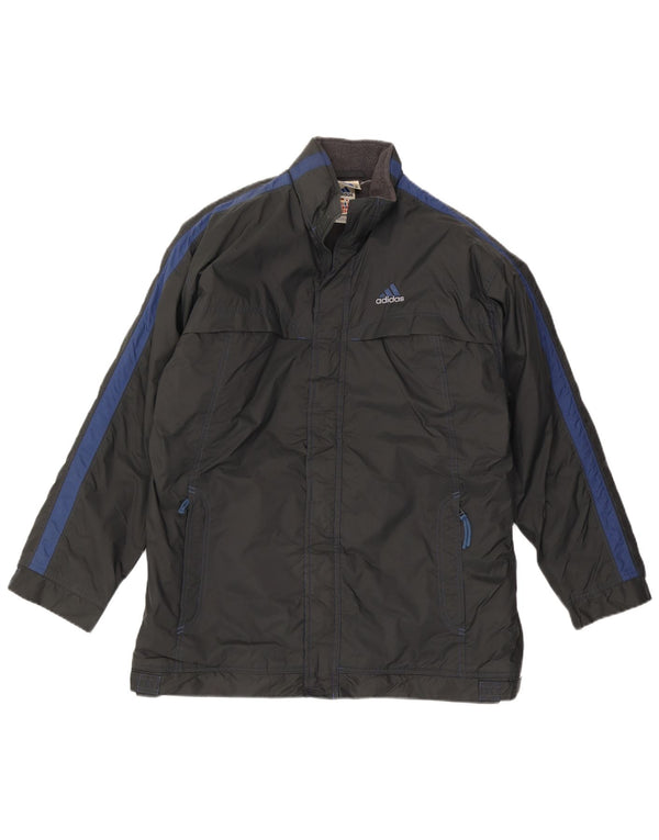 Adidas Boys Windbreaker Jacket 15-16 år Sort Colourblock Polyester
