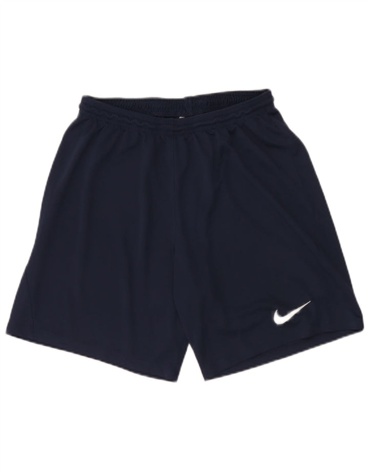 Nike Herre Dri Fit sportsshorts store marineblå polyester