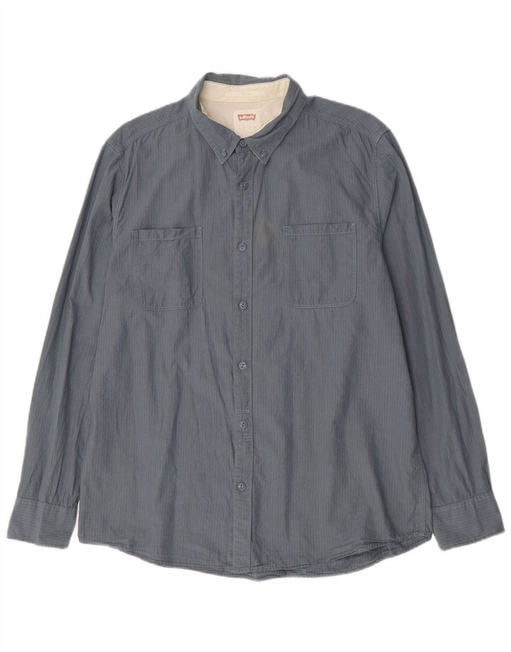 Levi's Herreskjorte XL Gråstribet bomuld