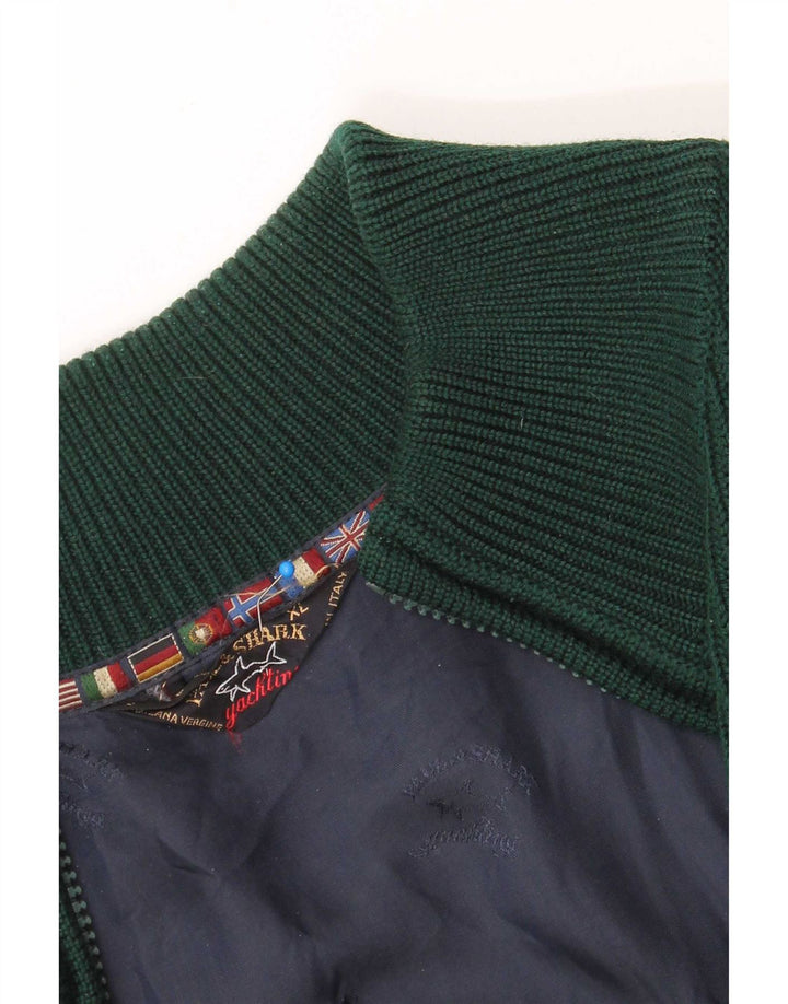 Paul & Shark Herre Cardigan Sweater XL Grøn Moderne