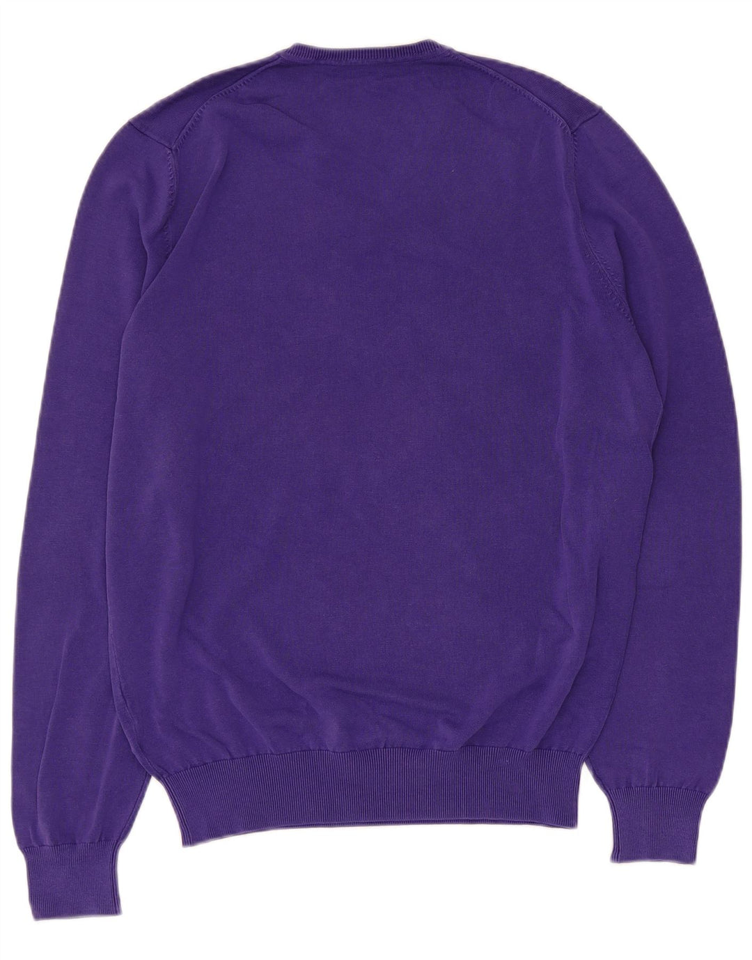 Massimo Dutti Herre V-hals sweater Medium Lilla Bomuld