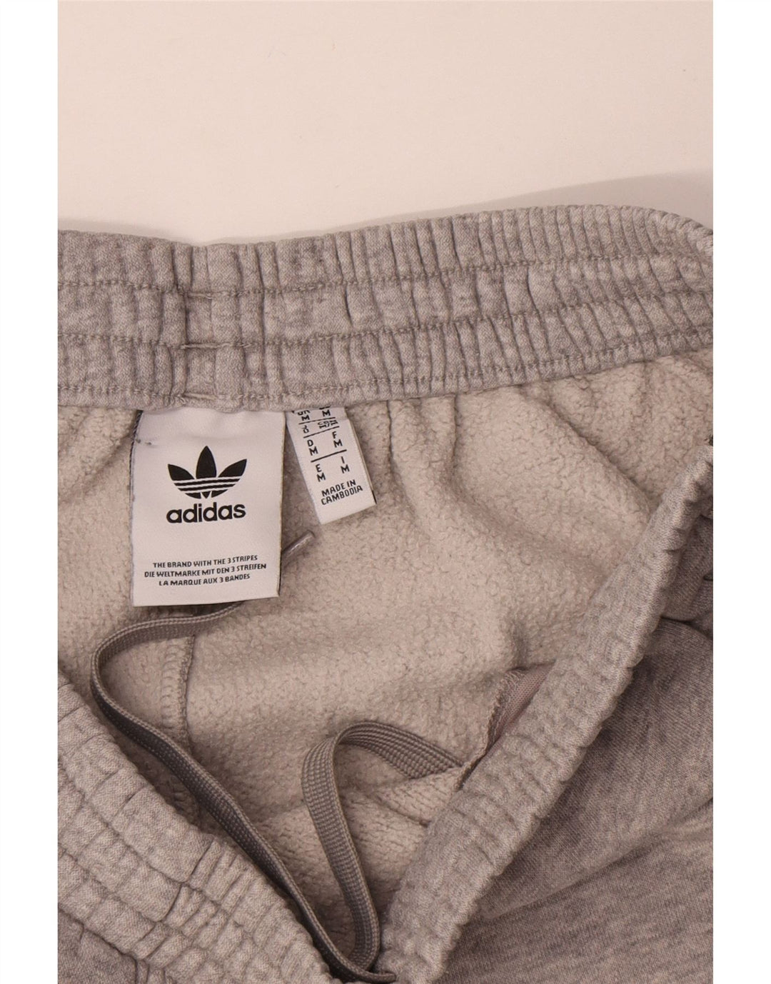 Adidas Sportshorts til mænd, mellemgrå flækket bomuld